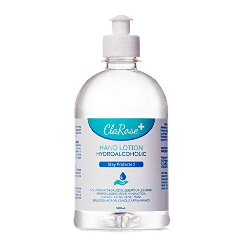 ClaRose - Solución hidroalcohólica desinfectante de manos con un 60 % de alcohol; 500 ml
