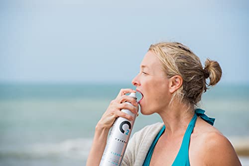 ClearO2 Lata de oxígeno de respiración pura de 10 litros con tapa de pulverización, fabricado en Gran Bretaña