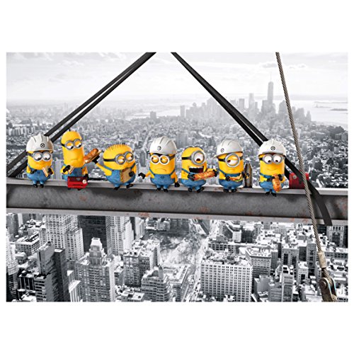 Clementoni- 0 Despicable Me/Minions Los Pingüinos De Madagascar Puzzle 1000 Piezas, New York, Color Cranberry (39370)