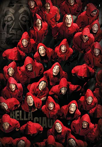 Clementoni Casa de Papel/Money Heist-1000 Made in Italy 1000 Piezas TV, Netflix, diseño de Puzzle de la película Famosas, diversión para Adultos, Multicolor, Medium (39654)