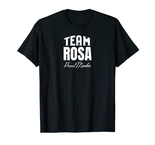 Coincidencia del equipo Rosa Proud Miembro Rosa Familia Camiseta
