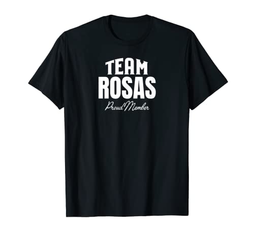 Coincidencia del equipo Rosas Proud Miembro Rosas Familia Camiseta