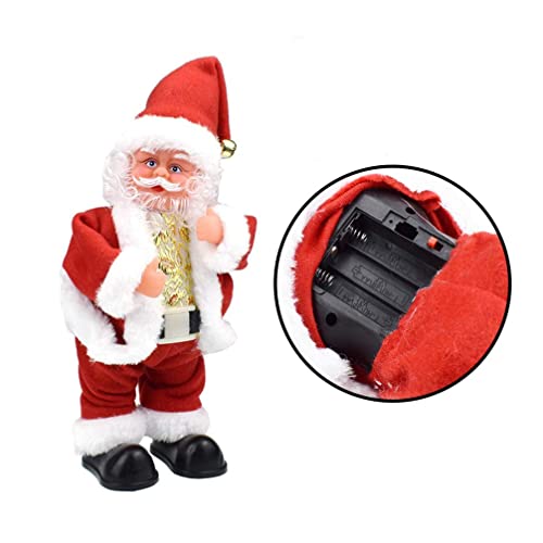 COLiJOL Figura de Navidad Santa Claus Twisted Hip Dancing Singing Toys Electric Toys Divertido Regalo para Niños Navidad Fiesta de Navidad Favoritos/Hip-Wiling Santa Claus