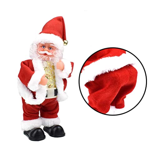 COLiJOL Figura de Navidad Santa Claus Twisted Hip Dancing Singing Toys Electric Toys Divertido Regalo para Niños Navidad Fiesta de Navidad Favoritos/Hip-Wiling Santa Claus