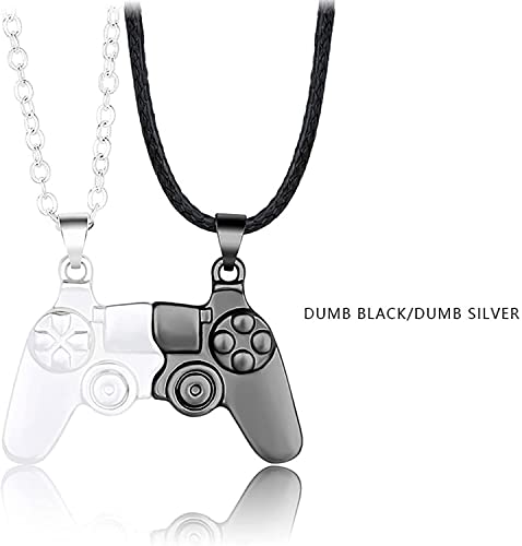 Collar colgante, gargantilla magnético controlador controlador collar collar collar a juego for parejas gamepad colgante cadena collar regalos for mejores amigos mujeres hombres amistad amantes amante