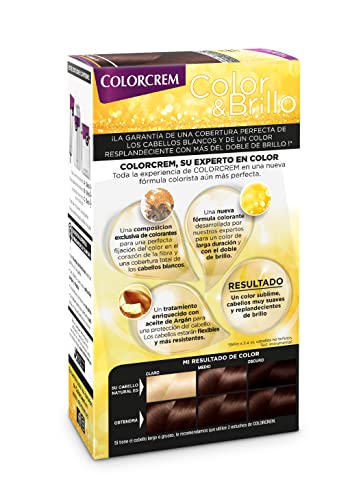 Colorcrem Color & Brillo - Tinte Permanente Mujer - Tono 58, Con Tratamiento Nutri-protector Al Aceite De Argán. + 45% De Producto | Disponible En Más De 20 Tonos., Caoba Oscuro