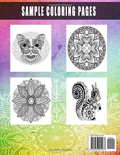 COLORING BOOK FOR ADULTS - 30 Designs of Mandalas and Zentangle:  Animals, Flowers and Illustrations - Relaxation and stress relief designs - (English Version)