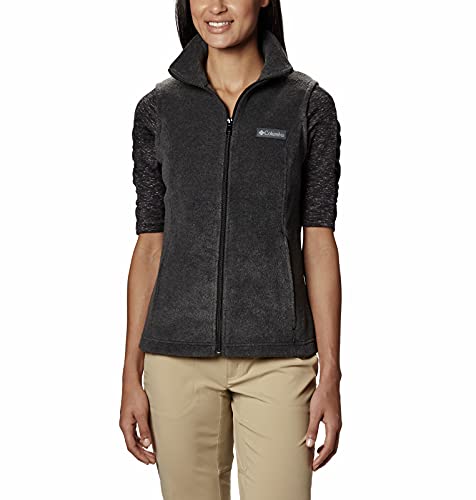 Columbia Chaleco femenino Benton Springs de Petite - Petite Outerwear, -charcoal heather, PXS