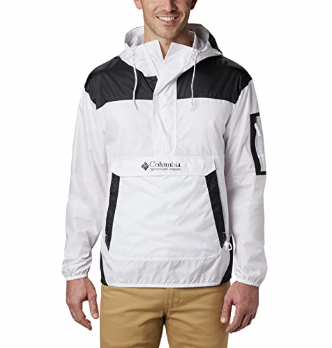 Columbia KM2005 Coupe-vent Homme Blanc/Noir FR : L (Taille Fabricant : L)