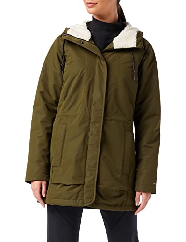 Columbia South Canyon Sherpa, Chaqueta impermeable forrada de Sherpa, Mujer, Verde (Olive Green) Talla M