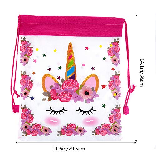 Comius Sharp 12 PCS Bolsas De Fiesta Reutilizables Bolsas De Cordón Favoritos Favores Candy Goodie Bolsos Niños Fiesta De Cumpleaños Suministros para Regalos para Niños para Niños