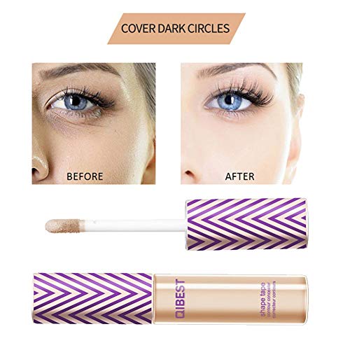 Corrector líquido de cobertura completa para mujer, cubre ojeras e imperfecciones