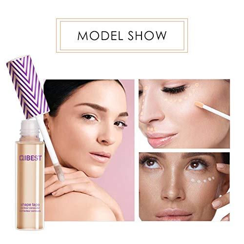 Corrector líquido de cobertura completa para mujer, cubre ojeras e imperfecciones