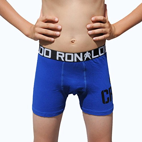CR7 CRISTIANO RONALDO Unterhose Stretch Boxershorts - Pantalón Interior térmico para niño, Color Multicolor, Talla 128-140 cm