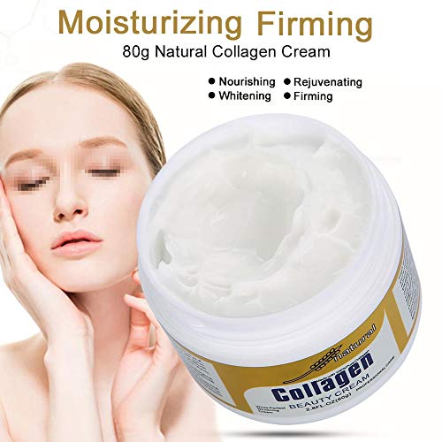 Crema de belleza de colágeno Cuidado de la piel Hidratantes hecha con colágeno 100% puro similar al humano, 80 g Crema Cara hidratante facial antienvejecimiento Crema reafirmante para la piel Arrugas