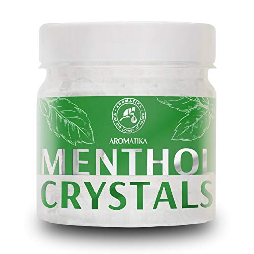 Cristales de Mentol 100g para Saunas - Naturales - Calmantes & Refrescantes - Aromaterapia - Cuidado de Piel - Cabello - Cuerpo - Aroma Menta - Inhalaciones de Menta - Baños de Vapor