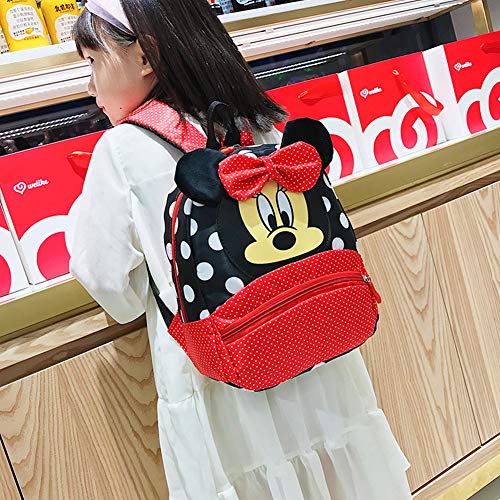 CYSJ Mochilas Escolares, Mochila 3D Minnie Mickey Mouse, Mochila Escolar para Niños, Mochila de Gran Capacidad,Mochila de Viaje para Deportes al Aire Libre, Regalo de Cumpleaños para Niños