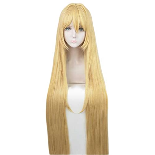 Dagua Peluca Cosplay Anime，Peluca Arifureta from Commonplace to World'S Strongest Yue，Golden Long Peluca Cosplay,con Red de Peluca Gratis,Halloween Hair,para Cosplay De Fiesta ​Diari