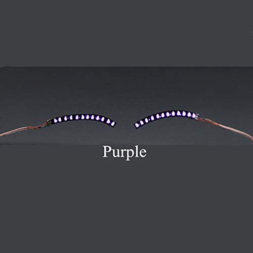 De Las pestañas Intermitente Luces de Navidad Pub/Club/Bar Luminosa pestañas Falsas Efecto de pestañas Falsas Impermeable Luminoso LED Portátil Luces Purple