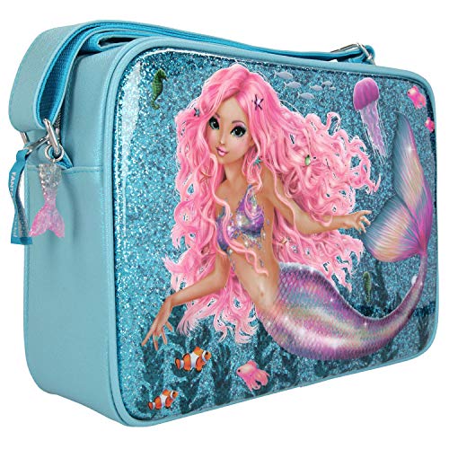 Depesche-DP-0011047 Bandolera Fantasy Model Mermaid, Azul, Aprox. 10 x 24 x 34 cm, Multicolor, Talla única (11047)