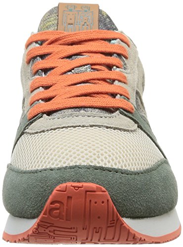 Desigual ABEL - Zapatillas de Deporte de Otras Pieles para Hombre Verde Vert (6010 Dusty Olive) 41