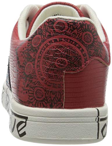 Desigual Shoes Cosmic Exotic Indian, Zapatillas Mujer, Rojo Roja 3061, 41 EU