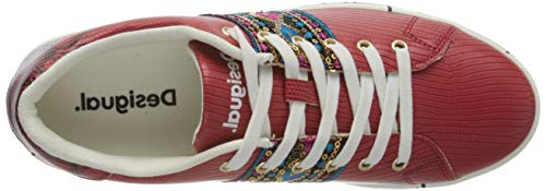 Desigual Shoes Cosmic Exotic Indian, Zapatillas Mujer, Rojo Roja 3061, 41 EU