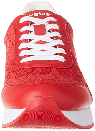 Desigual Shoes Galaxy Lottie, Zapatillas Mujer, Rojo Roja 3061, 38 EU