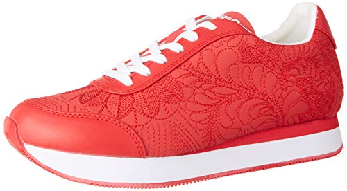 Desigual Shoes Galaxy Lottie, Zapatillas Mujer, Rojo Roja 3061, 38 EU