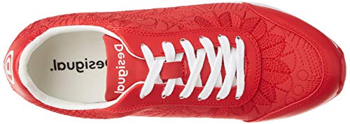 Desigual Shoes Galaxy Lottie, Zapatillas Mujer, Rojo Roja 3061, 38 EU