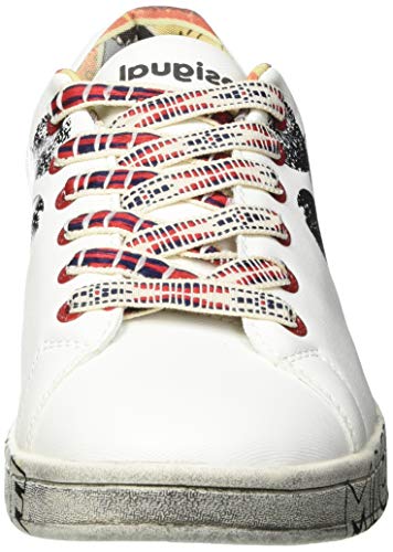 Desigual Shoes_Cosmic_Mickey, Sneakers Woman. Mujer, Blanco, 39 EU