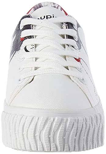 Desigual Shoes_Street_Mickey, Zapatillas Mujer, Blanco, 38 EU