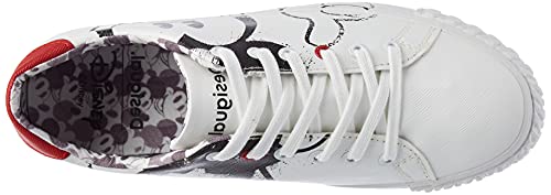 Desigual Shoes_Street_Mickey, Zapatillas Mujer, Blanco, 38 EU