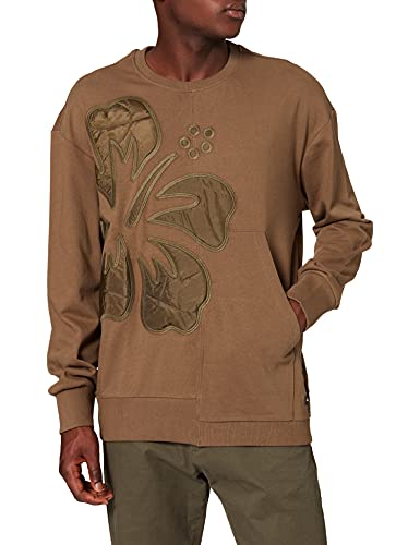 Desigual Sweat_jano Sudadera, Verde, L para Hombre