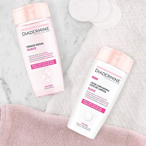 Diadermine - Tónico facial suave, 200 ml, refresca, hidrata, suaviza, para todo tipo de piel