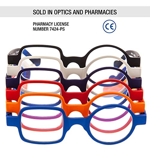DIDINSKY Gafas de Presbicia con Filtro Anti Luz Azul para Ordenador. Gafas Graduadas de Lectura para Hombre y Mujer con Cristales Anti-reflejantes. Ferrari +2.0 – DALI