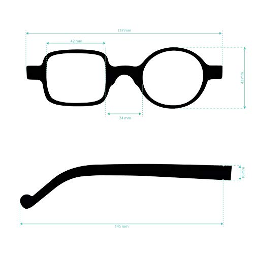 DIDINSKY Gafas de Presbicia con Filtro Anti Luz Azul para Ordenador. Gafas Graduadas de Lectura para Hombre y Mujer con Cristales Anti-reflejantes. Ferrari +2.0 – DALI