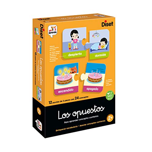 Diset - Los Opuestos, Juego educativo para aprender la relación entre palabras a partir de 3 años