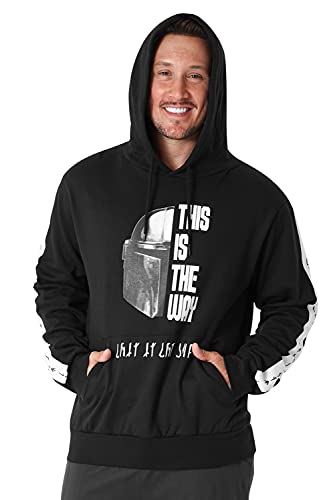 Disney Sudadera Hombre The Mandalorian, Sudaderas Hombres con Capucha, Ropa Hombre S - 3XL (M)