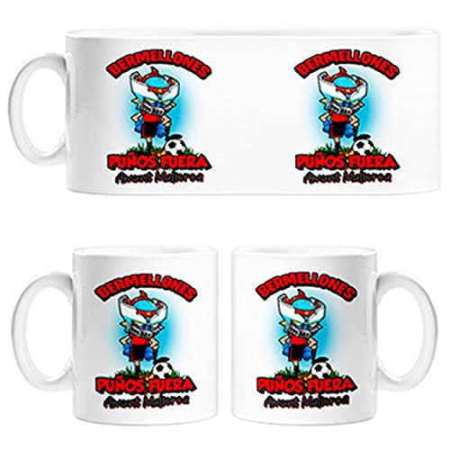 Diver Tazas Taza Frase Bermellones puños Fuera Parodia Robot de los 80 para nostálgicos futboleros de Mallorca - Cerámica