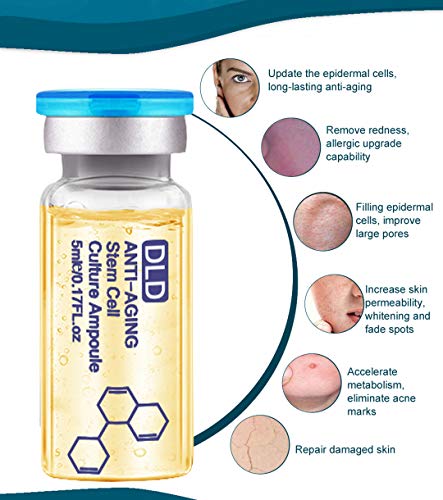 DLD Sueros y fluidos BB Booster Starter Kit Vitamina C Ácido Hialurónico Tratamiento de la Piel Spa Fluidos Iluminadores para Ampolla Facial Serum Esencia Maquillaje 10 Viales