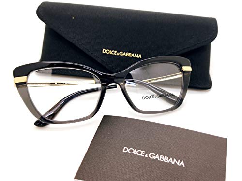 Dolce & Gabbana Gafas de Vista HALF PRINT DG 3325 Black 54/17/140 mujer