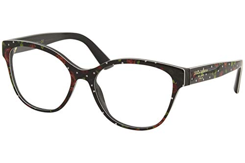 Dolce & Gabbana Gafas de Vista PRINTED DG 3322 ROSES AND HEARTS 54/16/145 mujer