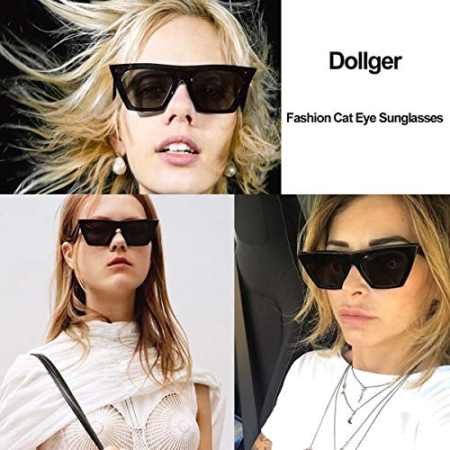 Dollger Gafas de Sol Cuadrado Ojos de Gato Mujer Moda Retro Gafas de sol