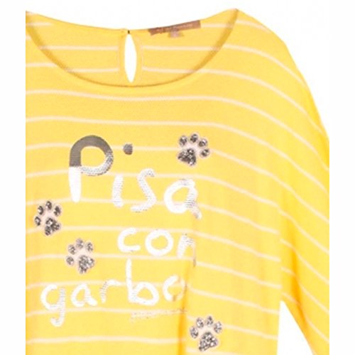 Dolores Promesas Pv18 1013B Camiseta de Manga Larga, Amarillo (Amari), Medium(Tamaño del Fabricante:M) para Mujer