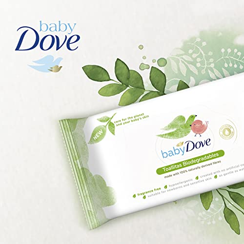 Dove Baby Neceser Set de Baño de Bebé Loción Corporal Hidratación Profunda 400 ml + Gel de Baño Hidratación Profunda 400 ml + Toallitas Biodegradables 75 unidades + Gel Hidroalcohólico Original 50 ml