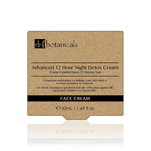 Dr Botanicals DBANDC - Crema detox avanzada de noche, 12 horas, 50 ml