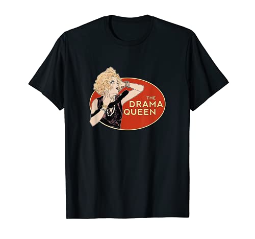 Drama Queen - Reina del drama, retro, graciosa Ilustración Camiseta