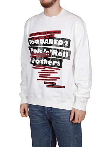 DSQUARED2 Sudadera Hombre Bianco S