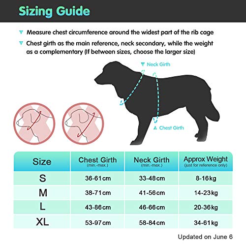 Eagloo Arnes de Perro Antitirones Cómodo Chaleco Ajustable Correa al Cuello y Pecho para Perros Pequeños Material Duradero Transpirable con Cinta Reflectante Adaptarse a Ejercer Externo S/Negro